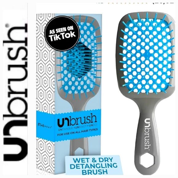 FHI Heat Unbrush Wet & Dry Detangling Brush - Sky - Picture 1 of 13
